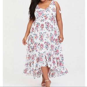 Torrid Floral Challis Goddess Maxi Dress
